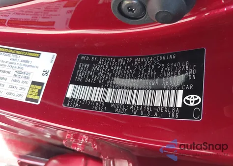 2025 Toyota Corolla Le z USA, uszkodzony, nr VIN 5YFB4MDE6SP309300